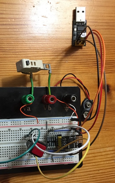 working breadboardESP8266